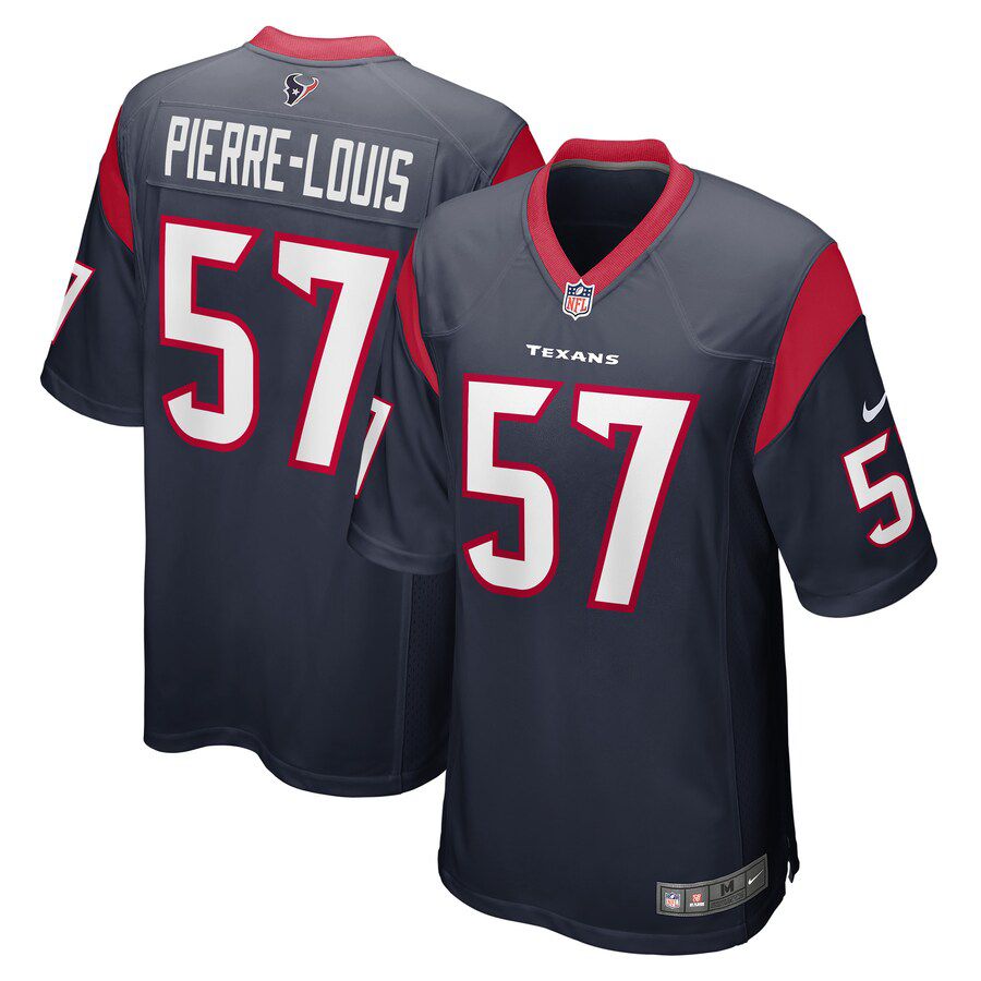 Men Houston Texans #57 Kevin Pierre-Louis Nike Navy Game Player NFL Jersey